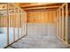 Unfinished basement with exposed wood studs and concrete flooring at 1770 Post Ct # Lot 510, Gastonia, NC 28054