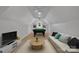Spacious game room with pool table, comfortable seating, and a large screen television at 122 Long Cove Ln, Mooresville, NC 28117