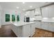Bright kitchen with a large center island, modern appliances, and white cabinetry at 2027 Cedar Falls Dr # 75, Waxhaw, NC 28173
