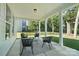 Covered patio featuring modern outdoor seating and views of the backyard at 2027 Cedar Falls Dr # 75, Waxhaw, NC 28173