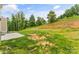 Large sloping backyard with a mix of grassy and bare patches at 4120 Village Nw Blvd, Conover, NC 28613