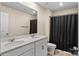 Bathroom with double sinks and a shower-tub combo at 4120 Village Nw Blvd, Conover, NC 28613