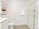 This full bathroom includes a shower with glass door and vanity with storage, and modern fixtures at 3655 Mercer St, Terrell, NC 28682