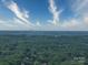 Stunning city skyline view from a tree-lined vantage point at 4409 Solemn Point Ln, Charlotte, NC 28216