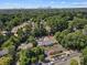 Aerial view showing home, pool, and city skyline at 1626 S Wendover Rd, Charlotte, NC 28211