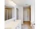 Elegant bathroom with double vanity and a large mirror at 2070 Van Buren Rd, Sherrills Ford, NC 28673