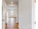 Bright hallway with hardwood floors, leading to living areas at 2070 Van Buren Rd, Sherrills Ford, NC 28673