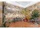 Bright foyer features marble accent walls, tile flooring, potted plants and a tiger statue at 640 Davie Ave, Statesville, NC 28677