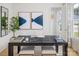 Bright home office with a large desk, contemporary decor, and natural light at 5209 Mint Harbor Way # 0352, Charlotte, NC 28269