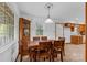 Dining room with wood table and chairs, near kitchen at 7507 Waxhaw Creek Rd, Waxhaw, NC 28173