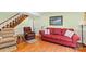 Relaxing living room with hardwood floors, comfortable seating, and a calm atmosphere at 7507 Waxhaw Creek Rd, Waxhaw, NC 28173