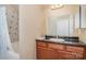 Clean bathroom with a vanity and tiled shower/tub combo at 556 Peaceful Creek Dr, York, SC 29745