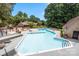 Community pool with deck and lounge chairs at 35 Old Post Rd, Clover, SC 29710