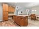 Spacious kitchen featuring an island and ample cabinetry at 6801 Cinnamon Cir, Mint Hill, NC 28227