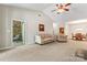 Living room with access to screened porch and dining area at 6801 Cinnamon Cir, Mint Hill, NC 28227