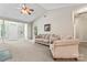 Bright living room with vaulted ceiling and neutral decor at 6801 Cinnamon Cir, Mint Hill, NC 28227