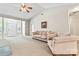 Bright living room with vaulted ceiling, neutral carpet, and comfy sofas at 6801 Cinnamon Cir, Mint Hill, NC 28227