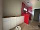 Bathroom featuring a modern vanity with white cabinets complemented by elegant countertops and ample storage space at 1500 Crowders Creek Rd, Gastonia, NC 28052