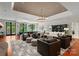 Large game room with pool table, comfortable seating, and plenty of space for entertainment at 4536 Fox Brook Ln, Charlotte, NC 28211