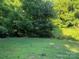 Lush green yard is surrounded by mature trees, offering a private and serene setting at 702 N 9Th St, Bessemer City, NC 28016