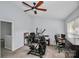 Multi-functional bedroom with home office and exercise equipment at 5003 Sharon Rd # L, Charlotte, NC 28210