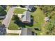 Overhead shot showing the home's roof, yard, and surrounding neighborhood at 927 Kearney Dr, Shelby, NC 28152