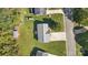 Aerial view of the house and landscaped yard at 927 Kearney Dr, Shelby, NC 28152