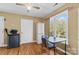 Bright dining area with hardwood floors and a large window offering natural light at 927 Kearney Dr, Shelby, NC 28152