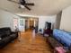 Spacious living room boasts hardwood floors and abundant natural light at 927 Kearney Dr, Shelby, NC 28152