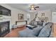 Spacious living room featuring a fireplace and comfortable seating at 5267 Norway Ln, Rock Hill, SC 29732