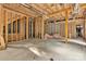 Unfinished basement showing structure and framing at 5267 Norway Ln, Rock Hill, SC 29732