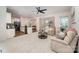 Open living room with adjacent kitchen and comfortable seating at 8053 Cornhill Ave, Charlotte, NC 28277