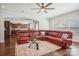 Open living room with a view into the kitchen at 4043 Orchid Way, Tega Cay, SC 29708