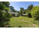 Lush backyard offering a combination of a large grass area and mature trees at 2001 Mcdonald Dr, Charlotte, NC 28216