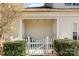 Enclosed patio area with string lights, providing a cozy outdoor space at 12229 Savannah Garden Dr, Charlotte, NC 28273