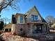 Craftsman style home with brick and siding exterior; features a covered porch and detached garage at 626 Concord Rd, Davidson, NC 28036