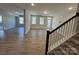 Finished basement with hardwood floors and multiple windows at 5031 Mclaughlin Loop # 60, Waxhaw, NC 28173