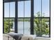 Relax and enjoy this amazing lake view from a window bench at 18304 Rosapenny Rd, Charlotte, NC 28278