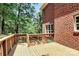 Wooden deck provides backyard access and overlooks wooded area at 508 Cobbs Glen Ct, Rock Hill, SC 29732