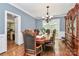 Formal dining room with hardwood floors and ornate furniture at 508 Cobbs Glen Ct, Rock Hill, SC 29732