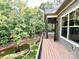 Stunning view from the screened-in porch showing a lush backyard and serene landscape at 859 Tamary Way # 34, Landis, NC 28088