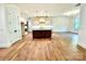 Open-concept kitchen with a large island, modern appliances, and ample cabinet space at 859 Tamary Way # 34, Landis, NC 28088