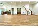 Spacious living room with a staircase, recessed lighting, and access to the kitchen at 859 Tamary Way # 34, Landis, NC 28088