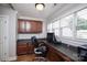 Bright office space with built-in desk space, cabinets and a large window at 7582 Cottonwood Dr # 39, Denver, NC 28037
