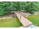 Private wooden dock on the lake with an attached boat slip at 2518 Wellesbourne Ln, Sherrills Ford, NC 28673