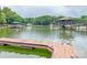 Scenic waterfront view with a private dock and serene lake at 2518 Wellesbourne Ln, Sherrills Ford, NC 28673