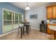 Inviting breakfast nook with a large window, perfect for enjoying morning coffee at 2518 Wellesbourne Ln, Sherrills Ford, NC 28673