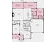 Detailed floor plan showcasing the layout of the home, including the kitchen, dining, and living areas at 121 Clawton Loop, Mooresville, NC 28115
