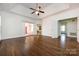 Main bedroom with hardwood floors and access to en suite bathroom at 426 Saint Michaels Way, Fort Mill, SC 29708