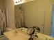 Bathroom with double vanity and shower tub at 6720 Cypress Tree Ln, Charlotte, NC 28215